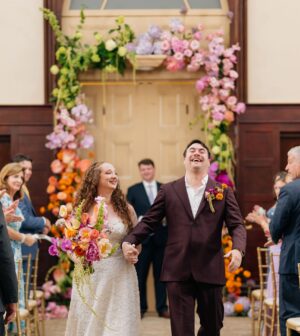 Spotted: Whimsical wedding florals made for expressive décor for this couple’s celebration